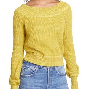 Free People Sugar Rush Off the Shoulder Sweater